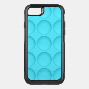 Light Blue Turquoise Pattern OtterBox Commuter iPhone SE/8/7 Case