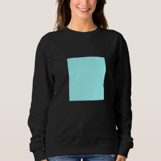 Light Blue Turquoise Solid Color Simple Color Plai Sweatshirt