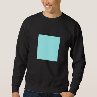 Light Blue Turquoise Solid Color Simple Color Plai Sweatshirt