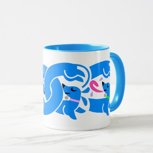 Light Blue Twisted Doxies Mug