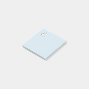 Light Blue Unicorn Corner Delight Post-it Notes