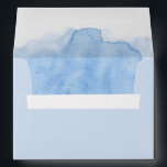 Light Blue Watercolor Return Address Wedding Envelope<br><div class="desc">Elegant light blue envelopes with a watercolor wash on the inside of the envelopes. Address them with a white,  navy,  or gold gel pen or order matching wedding address labels from my shop. Perfect for your wedding aboard the schooner zodiac.</div>