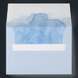 Light Blue Watercolor Return Address Wedding Envelope<br><div class="desc">Elegant light blue envelopes with a watercolor wash on the inside of the envelopes. Address them with a white,  navy,  or gold gel pen or order matching wedding address labels from my shop. Perfect for your wedding aboard the schooner zodiac.</div>