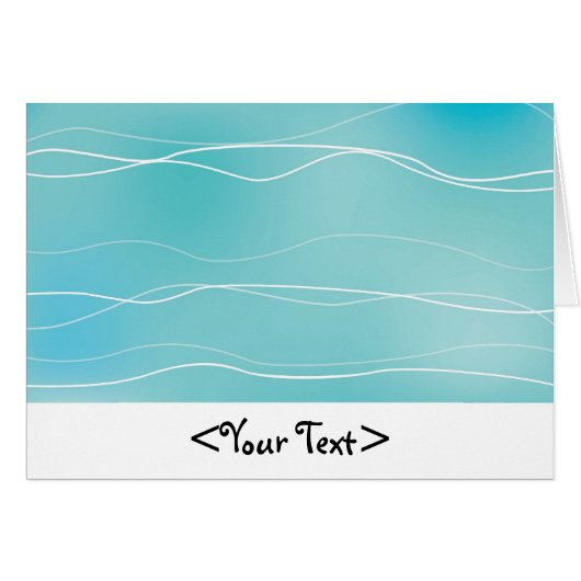 Light Blue Waves Cards (Front Horizontal)