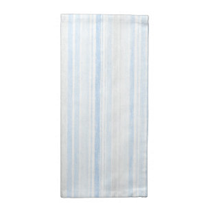 Light Blue White Plaid Stripes Cloth Napkin