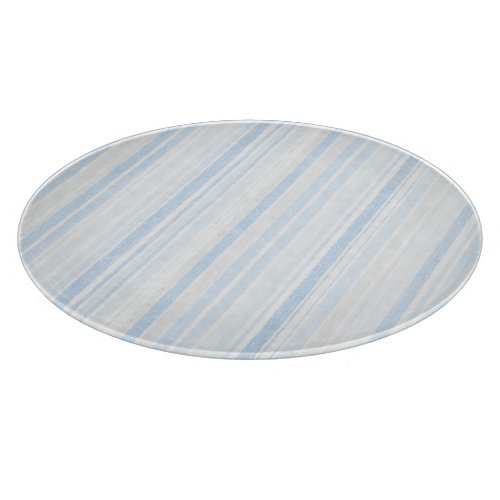 Light Blue White Plaid Stripes Cutting Board
