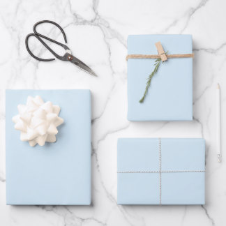 Light Blue Wrapping Paper Sheets