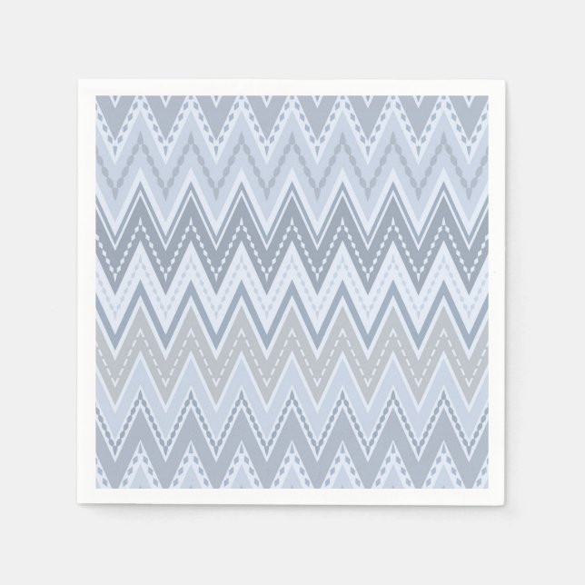 Light blue zigzag napkins (Front)