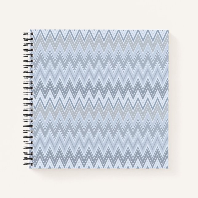 Light blue zigzag notebook (Front)