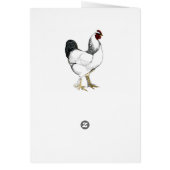 Light Brahma Rooster - Elegant Vintage Chicken (Back)