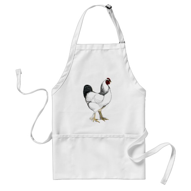 Light Brahma Rooster Poultry Farmer Chicken Chef Adult Apron (Front)