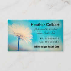 Light Breeze Caregiver Professional Business Card at Zazzle