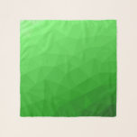 Light bright green gradient geometric mesh pattern scarf<br><div class="desc">Light to dark ombre gradient geometric mesh patterned scarf modern accessory. 
Light green gradient geometric mesh pattern bright triangles ombre. Triangle geometric mesh with light dark green ombre gradient design.</div>