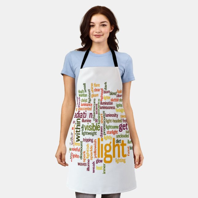 Light Brilliant Cooking  colors Apron (Worn)