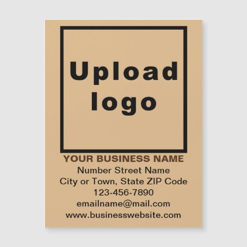 Light Brown 425 x 56 Magnetic Business Card