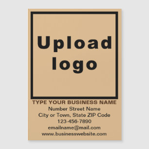 Light Brown 5” x 7” Magnetic Business Card
