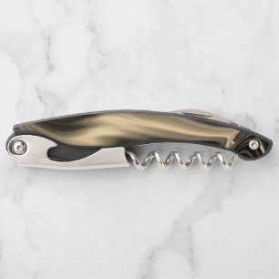 Light brown and beige curves. waiter's corkscrew