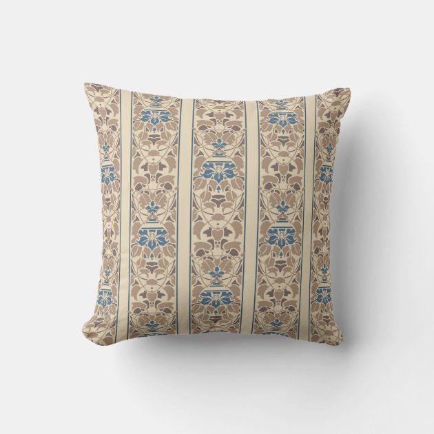 Light blue and cream throw online pillows