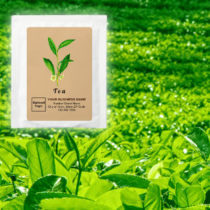 Light Brown Business Branding on Tea Drink Mix