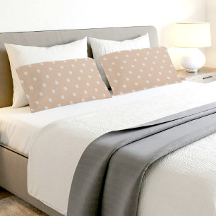 Light Brown Circles PatternPair Of Pillowcases