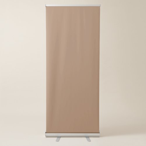 Light Brown Color Vertical Retractable Banner 