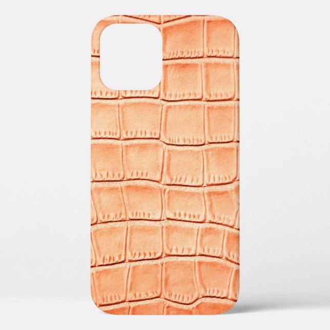 Light brown crocodile leather texture Case-Mate iPhone case (Back)