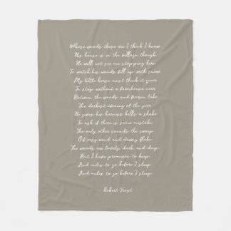 Light Brown Custom Poem Song Lyric Quote  Fleece Blanket