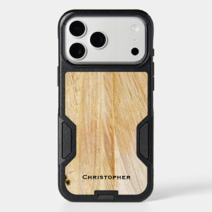 Light Brown Faux Stone OtterBox Commuter iPhone 17 Pro Max Case