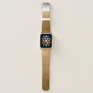 Light brown gradient geometric mesh pattern apple watch band