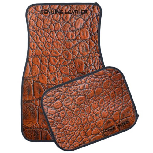 Light Brown Leather Car Mats