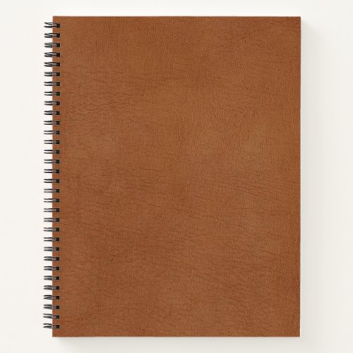 Light Brown Leathers Digital Print Notebook