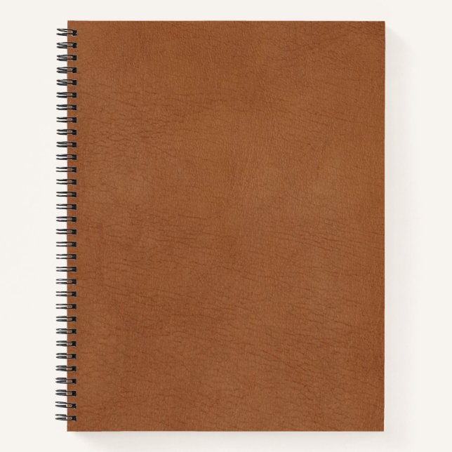 Light Brown Leather's Digital Print Notebook (Front)