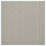 Light Brown, Light Blue Block Pattern Fabric