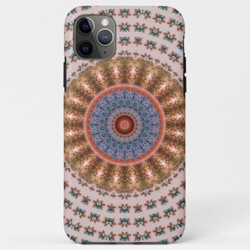 Light Brown Mandala Wheel iPhone 11 Pro Max Case
