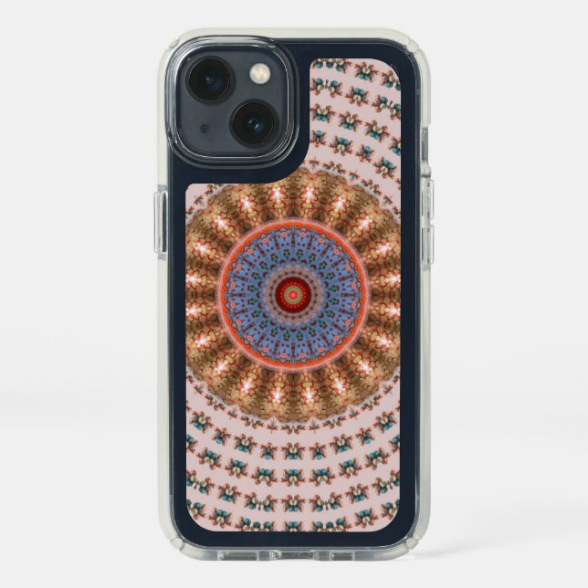 Light Brown Mandala Wheel Speck iPhone 13 Case (Front)