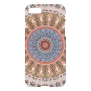 Light Brown Mandala Wheel iPhone SE/8/7 Case