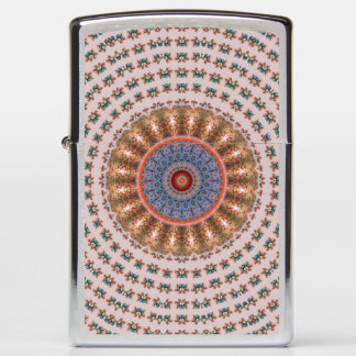 Light Brown Mandala Wheel Zippo Lighter