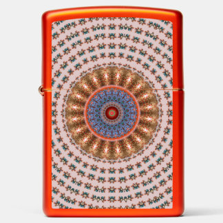Light Brown Mandala Wheel Zippo Lighter