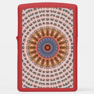 Light Brown Mandala Wheel Zippo Lighter