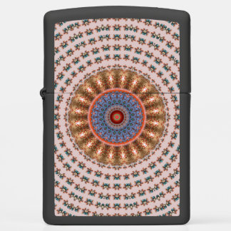 Light Brown Mandala Wheel Zippo Lighter