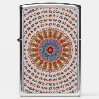 Light Brown Mandala Wheel Zippo Lighter