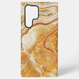 Light Brown Marble Pattern Samsung Galaxy S22 Ultra Case