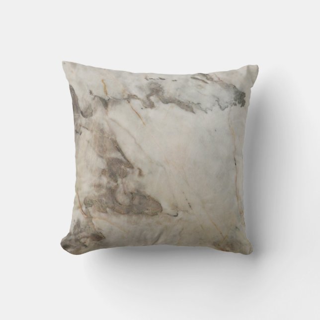 Light brown marble stone texture background.abstra throw pillow (Front)