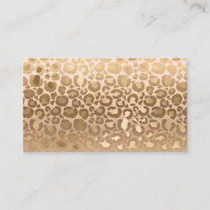 Light Brown Tiger Stripes Animal Print Safari Business Card