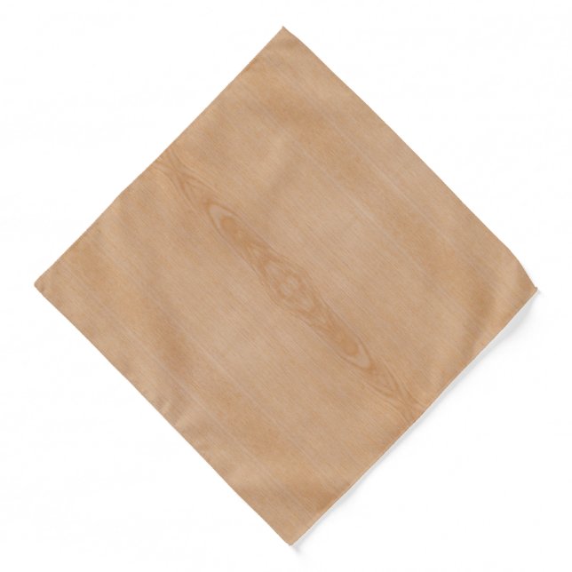 Light brown wood grain Bandana (Front)