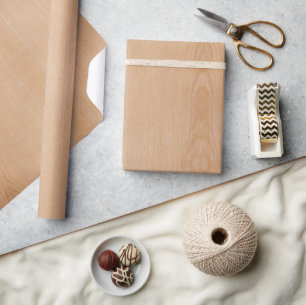 Light brown wood grain wrapping paper