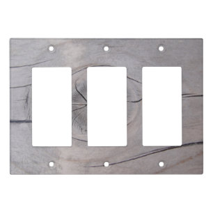 Light brown wood pattern switch cover