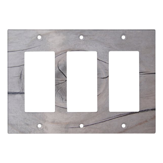Light brown wood pattern switch cover (Front)
