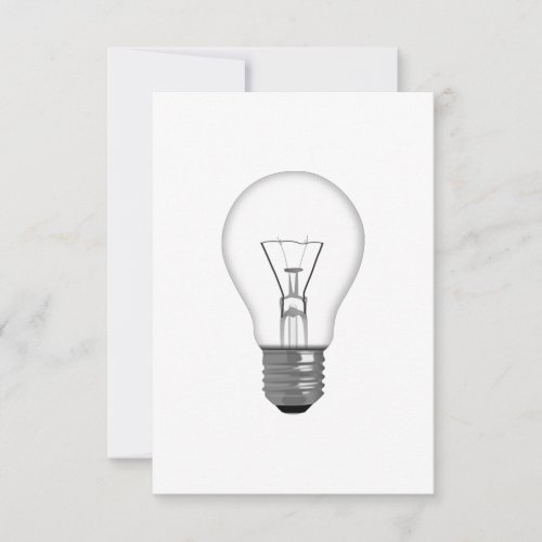 Light Bulb Custom Invitation