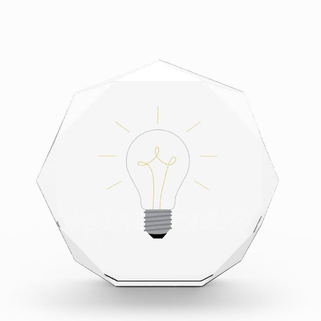 Light Bulb Acrylic Award (Front)